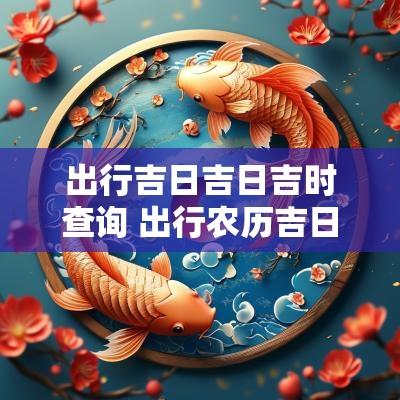 出行吉日吉日吉时查询 出行农历吉日查询
