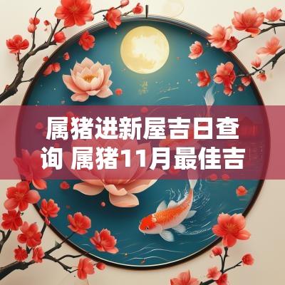 属猪进新屋吉日查询 属猪11月最佳吉日