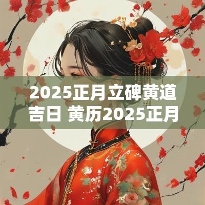 2025正月立碑黄道吉日 黄历2025正月立碑吉日