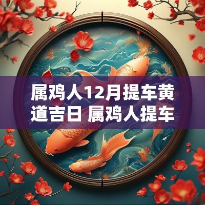 属鸡人12月提车黄道吉日 属鸡人提车吉日