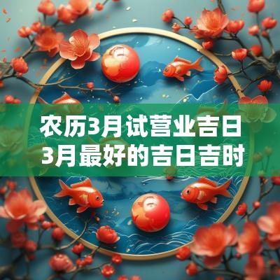 农历3月试营业吉日 3月最好的吉日吉时