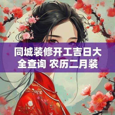 同城装修开工吉日大全查询 农历二月装修房子开工吉日