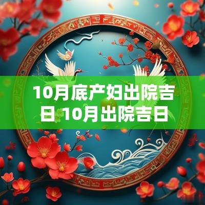 10月底产妇出院吉日 10月出院吉日