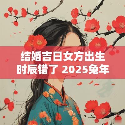 结婚吉日女方出生时辰错了 2025蛇年结婚吉日时辰