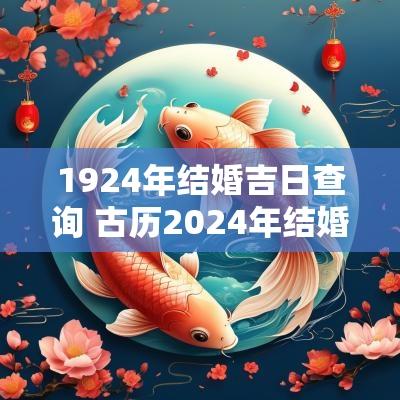 1924年结婚吉日查询 古历2025年结婚吉日查询