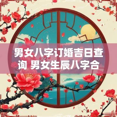 男女八字订婚吉日查询 男女生辰八字合婚表