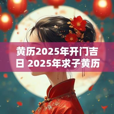 黄历2025年开门吉日 2025年求子黄历吉日