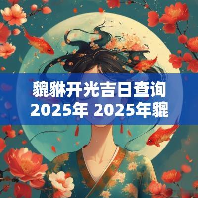 貔貅开光吉日查询2025年 2025年貔貅开光吉日