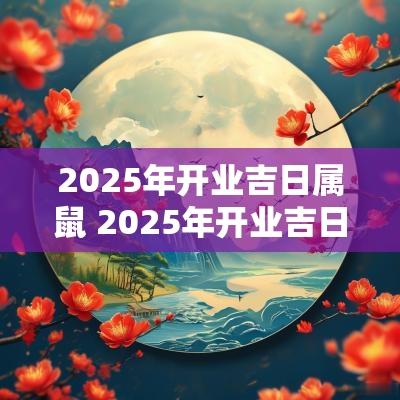 2025年开业吉日属鼠 2025年开业吉日