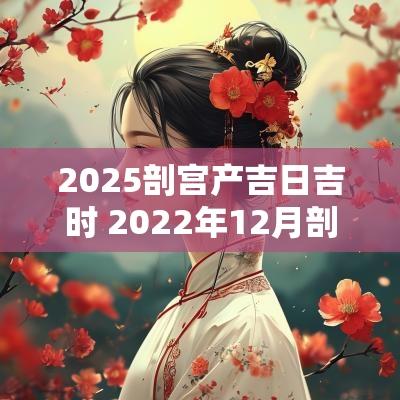 2025剖宫产吉日吉时 2025年12月剖宫产吉日和吉时