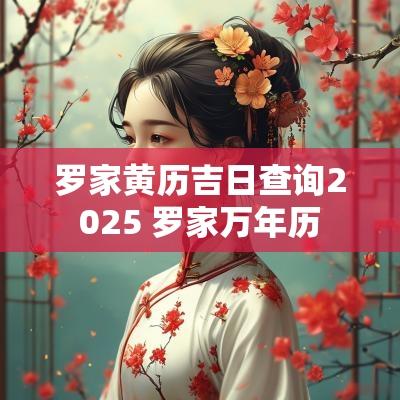 罗家黄历吉日查询2025 罗家万年历