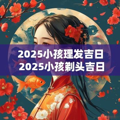2025小孩理发吉日 2025小孩剃头吉日