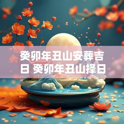 癸卯年丑山安葬吉日 癸卯年丑山择日