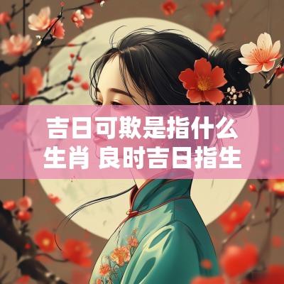 吉日可欺是指什么生肖 良时吉日指生肖