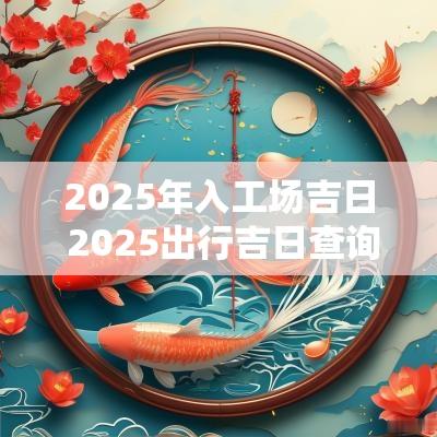 2025年入工场吉日 2025出行吉日查询