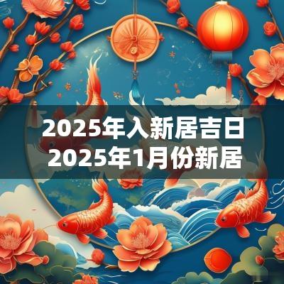 2025年入新居吉日 2025年1月份新居入伙吉日吉时