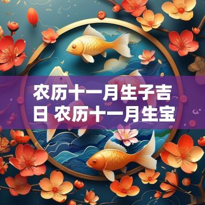 农历十一月生子吉日 农历十一月生宝宝吉日