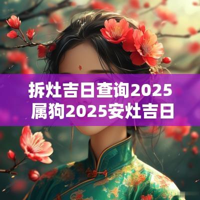 拆灶吉日查询2025 属狗2025安灶吉日