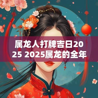 属龙人打牌吉日2025 2025属龙的全年运势