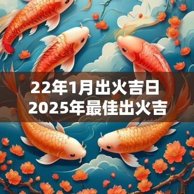 22年1月出火吉日 2025年最佳出火吉日一览表