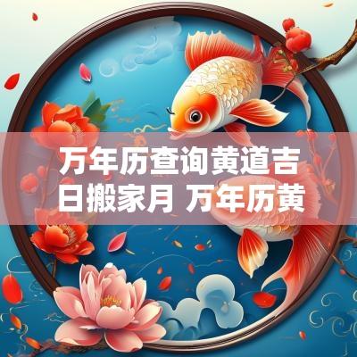 万年历查询黄道吉日搬家月 万年历黄道吉日搬家入宅九月