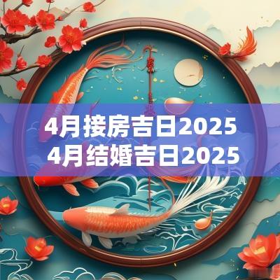 4月接房吉日2025 4月结婚吉日2025