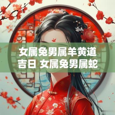 女属兔男属羊黄道吉日 女属兔男属蛇婚姻