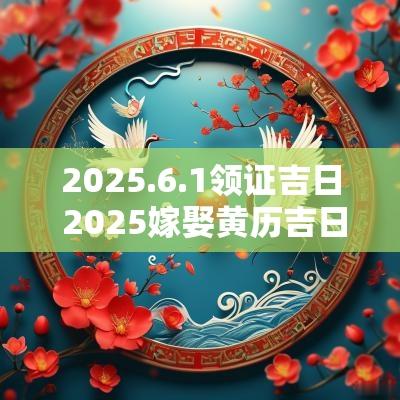 2025.6.1领证吉日 2025嫁娶黄历吉日查询