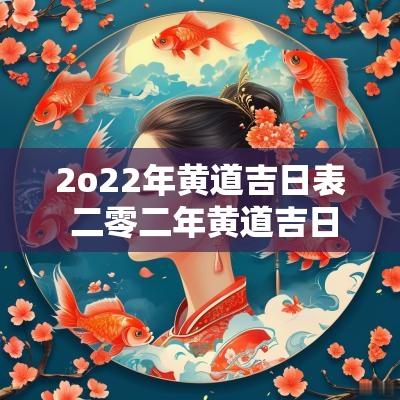2o22年黄道吉日表 二零二年黄道吉日