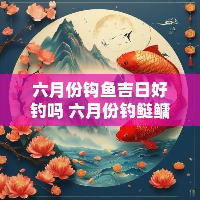六月份钩鱼吉日好钓吗 六月份钓鲢鳙需钓多深