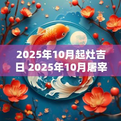 2025年10月起灶吉日 2025年10月屠宰吉日