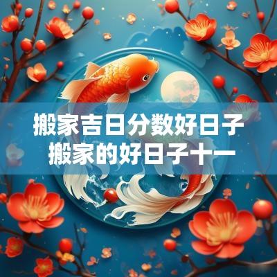 搬家吉日分数好日子 搬家的好日子十一月份吉日