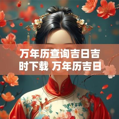 万年历查询吉日吉时下载 万年历吉日查询哪个软件好