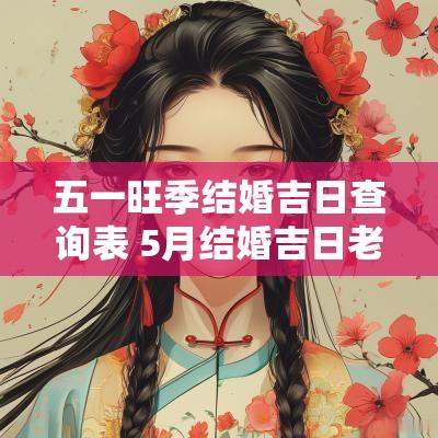 五一旺季结婚吉日查询表 5月结婚吉日老黄历