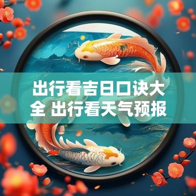 出行看吉日口诀大全 出行看天气预报口诀