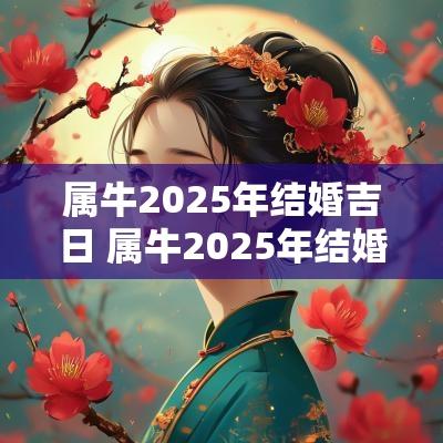 属牛2025年结婚吉日 属牛2025年结婚吉日有哪些