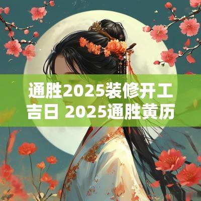 通胜2025装修开工吉日 2025通胜黄历吉日查询