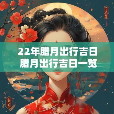 22年腊月出行吉日 腊月出行吉日一览表