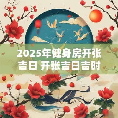2025年健身房开张吉日 开张吉日吉时2025年