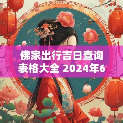 佛家出行吉日查询表格大全 2025年6月佛家祈福吉日