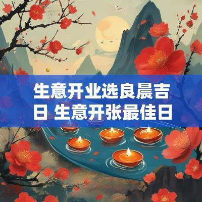 生意开业选良晨吉日 生意开张最佳日期