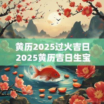 黄历2025过火吉日 2025黄历吉日生宝宝