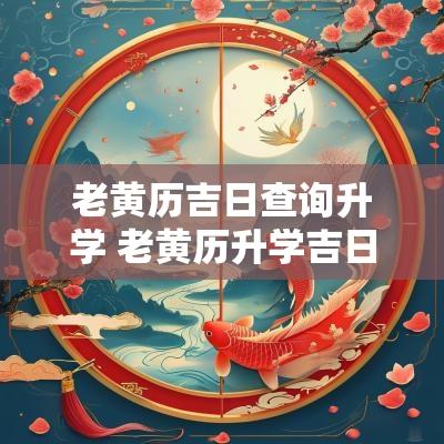 老黄历吉日查询升学 老黄历升学吉日查询