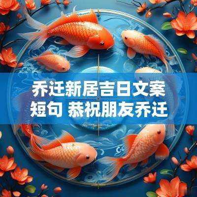 乔迁新居吉日文案短句 恭祝朋友乔迁新居文案短句干净