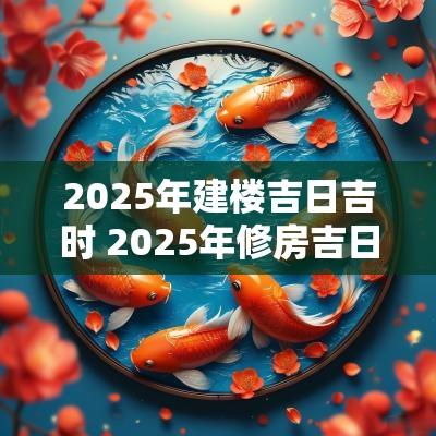 2025年建楼吉日吉时 2025年修房吉日吉时