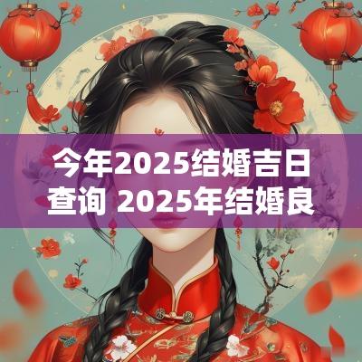 今年2025结婚吉日查询 2025年结婚良辰吉日查询