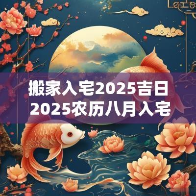 搬家入宅2025吉日 2025农历八月入宅最佳吉日