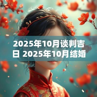 2025年10月谈判吉日 2025年10月结婚最佳吉日