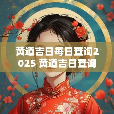 黄道吉日每日查询2025 黄道吉日查询今日