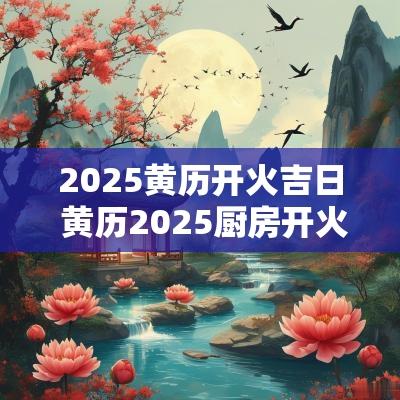 2025黄历开火吉日 黄历2025厨房开火吉日